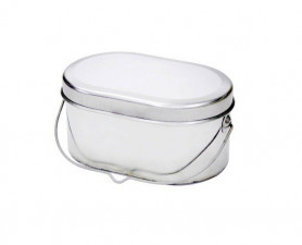 Котелок низкий 1,3 л крышка без ручек Роза Ветров