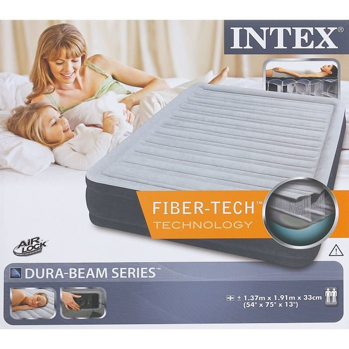 Матрас надувной &amp;quot;Comfort-Plush Full&amp;quot;, 137х191х33 см, со встроенным насосом 220V