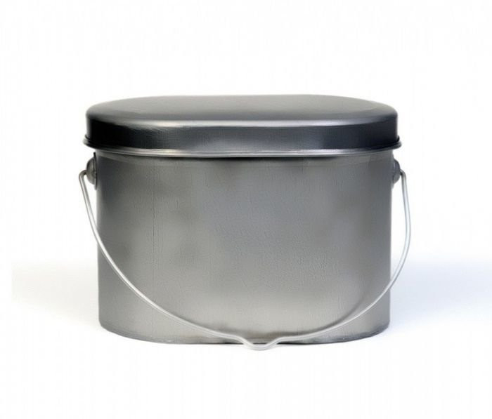 Котелок низкий 7,5 л титановый крышка без ручек Роза Ветров