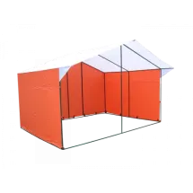 Торговая палатка Домик 4,0х3,0 К, каркас из квадратной трубы 20х20 мм